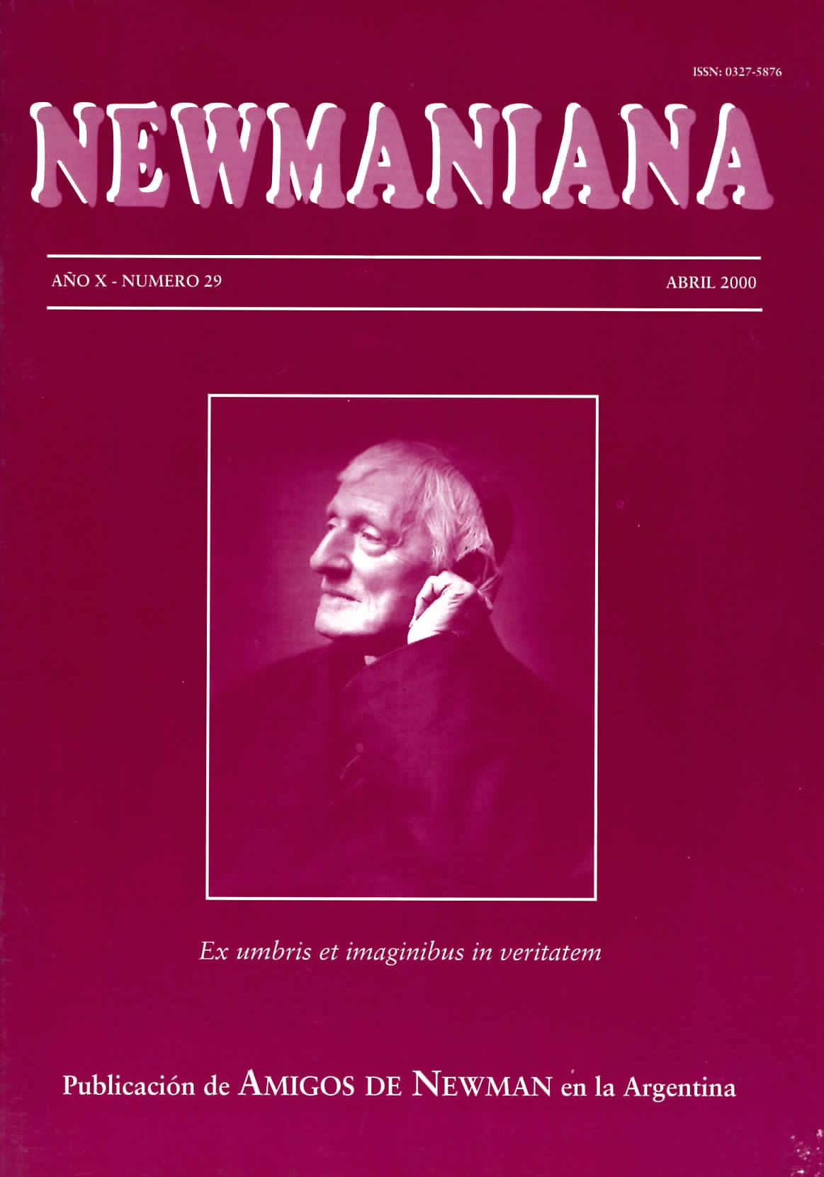 Revista Newmaniana N° 29 – Abril 2000
