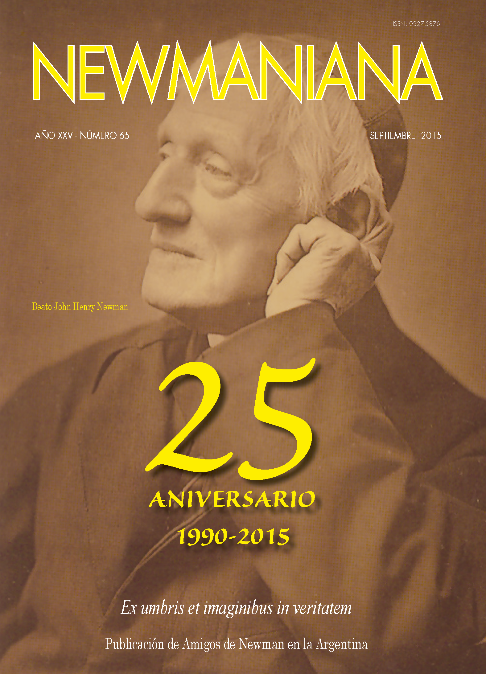 Revista Newmaniana N°65 – Septiembre 2015