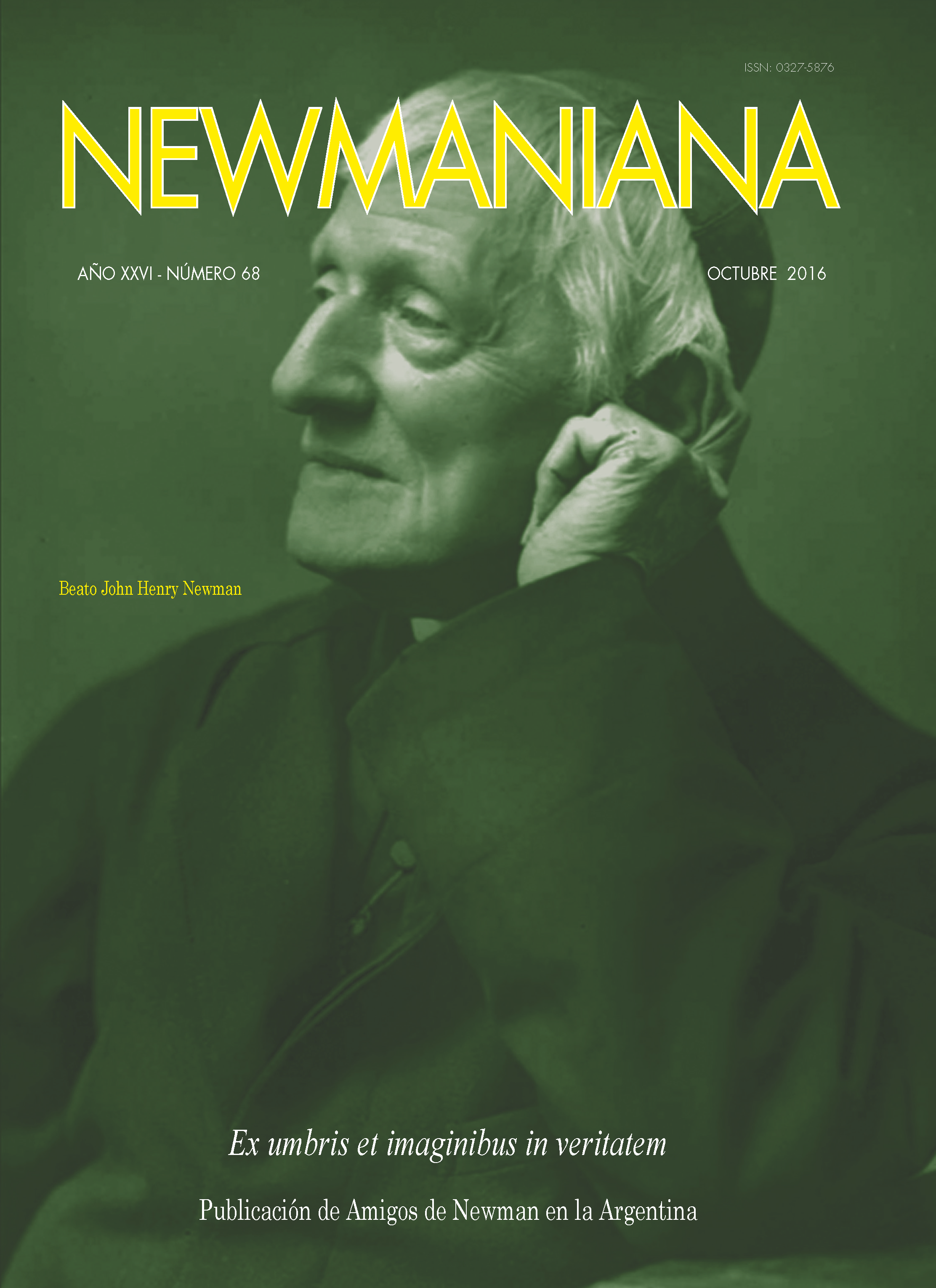 Revista Newmaniana N°68 – Octubre 2016